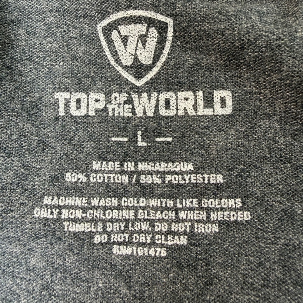 Top of the World Kansas Jayhawks Shirt Mens Large Gray NCAA Fanatics Long Sleeve - Picture 5 of 8